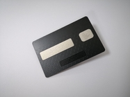 ليزر نقش بطاقة RFID معدنية مات أسود 4442 رقاقة بطاقة الخصم الشريط المغناطيسي