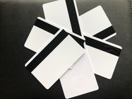 بطاقات الأعمال البلاستيكية بيضاء لامعة فارغة مع Hico المغناطيسي 85.5x54x0.76mm