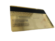 بطاقة عضوية معدنية ذهبية فاخرة عيار 24 قيراط بطاقة بنك شريط مغناطيسي